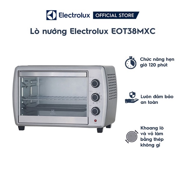 Lò nướng Electrolux EOT38MXC thiết kế sang trọng, nhỏ gọn