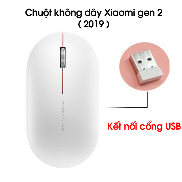 Thiết kế tinh tế của chuột không dây Xiaomi Gen 2