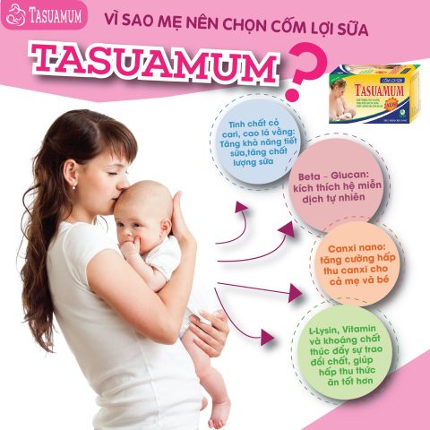 Cốm lợi sữa Tasuamum